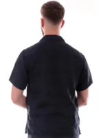 CAMISA DE LINHO PRETA GIANNI LUPO - Image 3