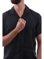 CAMISA DE LINHO PRETA GIANNI LUPO - Image 4