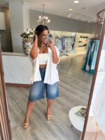 TOP BRANCO COM ALÇA FINA PONTO CHIC - Image 2