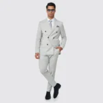 FATO TRESPASSE CINZA CLARO SLIM FIT ZOLF