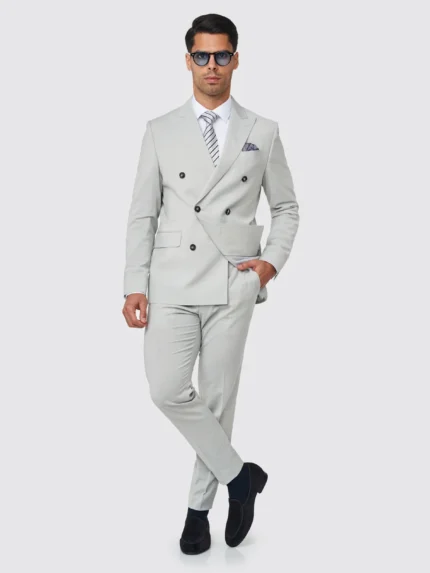 FATO TRESPASSE CINZA CLARO SLIM FIT ZOLF