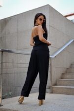 CONJUNTO PRETO PANTALONA E COLETE PONTO CHIC - Image 5