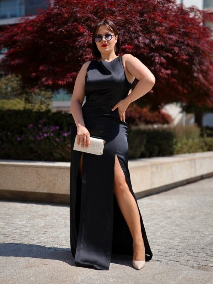 VESTIDO PRETO COMPRIDO GAELLE