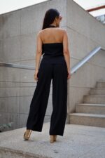 CONJUNTO PRETO PANTALONA E COLETE PONTO CHIC - Image 6