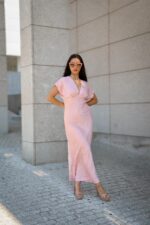 VESTIDO MIDI ROSA PONTO CHIC - Image 2