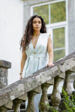 CONJUNTO AZUL COLETE E PANTALONA PONTO CHIC - Image 4