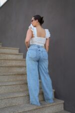 CALÇA WIDE LEG COM TRESPASSE NA FRENTE PONTO CHIC - Image 5