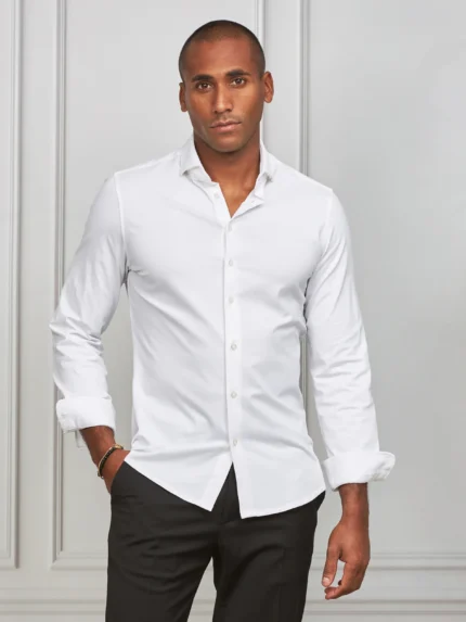 CAMISA STRETCH EASY-IRON BRANCA SLIM FIT ZOLF