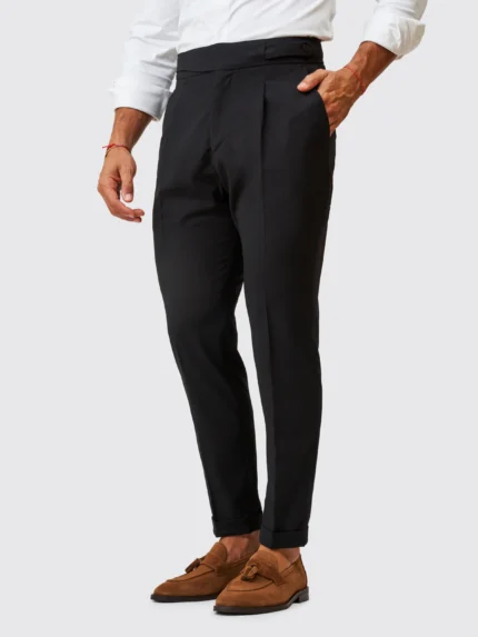 CALÇA DUPLO TRESPASSE PRETO ZOLF
