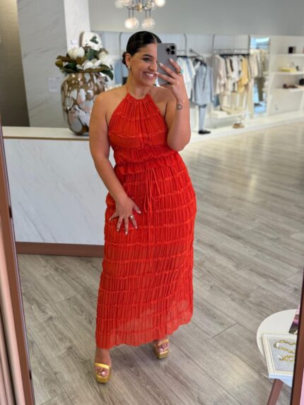 CONJUNTO SAIA E TOP TELHA PONTO CHIC