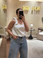 TOP BRANCO ABALONADO PONTO CHIC - Image 2