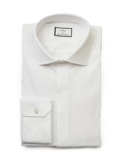 CAMISA CLÁSSICA GOLA ITALIANA SLIM FIT BRANCO ZOLF