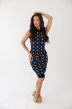 VESTIDO DE MALHA JACQUARD COM LOGO FRACOMINA - Image 4