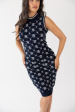 VESTIDO DE MALHA JACQUARD COM LOGO FRACOMINA - Image 8