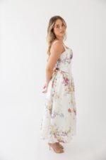 VESTIDO MIDI ESTAMPAOD TECIDO ALINHADO PONTO CHIC - Image 5