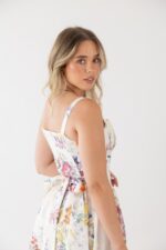 VESTIDO MIDI ESTAMPAOD TECIDO ALINHADO PONTO CHIC - Image 4