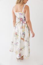 VESTIDO MIDI ESTAMPAOD TECIDO ALINHADO PONTO CHIC - Image 7