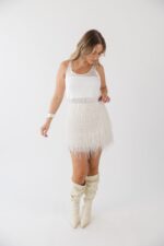 MINI SAIA OFF WHITE FLUFF ICEBERG WOMEN - Image 3