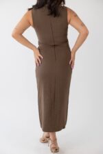 VESTIDO CASTANHO COM FIVELA PONTO CHIC - Image 4