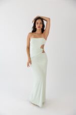 VESTIDO VERDE ÁGUA COM FIVELA PONTO CHIC - Image 2