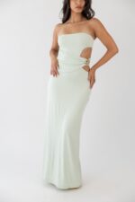 VESTIDO VERDE ÁGUA COM FIVELA PONTO CHIC - Image 7