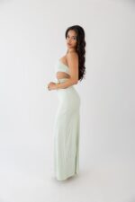VESTIDO VERDE ÁGUA COM FIVELA PONTO CHIC - Image 6