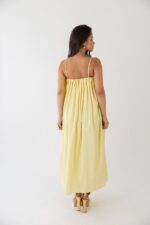 VESTIDO AMARELO COM PREGAS NO DECOTE PONTO CHIC - Image 7