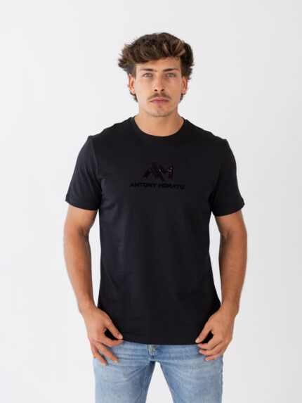 T-SHIRT PRETA LOGOTIPO ANTONY MORATO