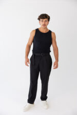 CALÇA PRETA CLÁSSICA COM FIVELA  ANTONY MORATO