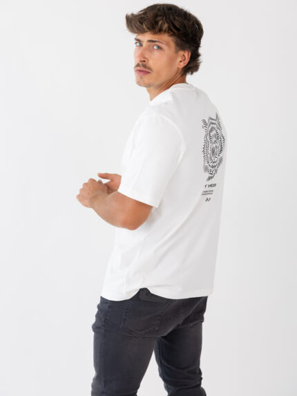 T-SHIRT BRANCA ESTAMPADO TIGRE NA COSTA  ANTONY MORATO