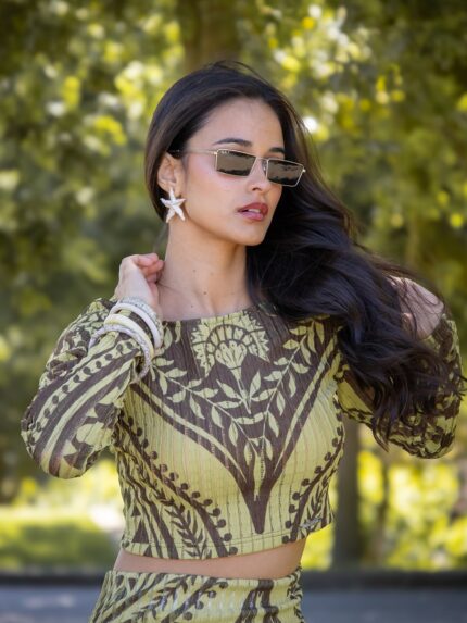 BLUSA ESTAMPA VERDE SAHOCO