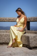 VESTIDO COMPRIDO AMARELO PONTO CHIC - Image 5