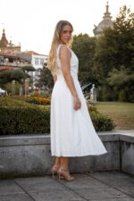 VESTIDO MDI BRANCO PONTO CHIC - Image 4