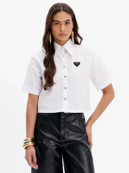 CAMISA BRANCA MANGA CURTA LANÇA PERFUME