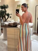 VESTIDO COMPRIDO TECIDO TRABALHADO COM FIVELA PONTO CHIC - Image 2