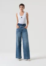 CALÇA PALAZZO EM DENIM FRACOMINA