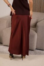 SAIA MIDI ACETIADA BORDO PONTO CHIC - Image 3