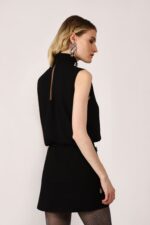 TOP PRETO SEM MANGAS COM APLIQUES BRILHANTES DIXIE - Image 3