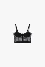 TOP CORSET PRETO COM DETALHES EM REDE IMPERIAL - Image 2