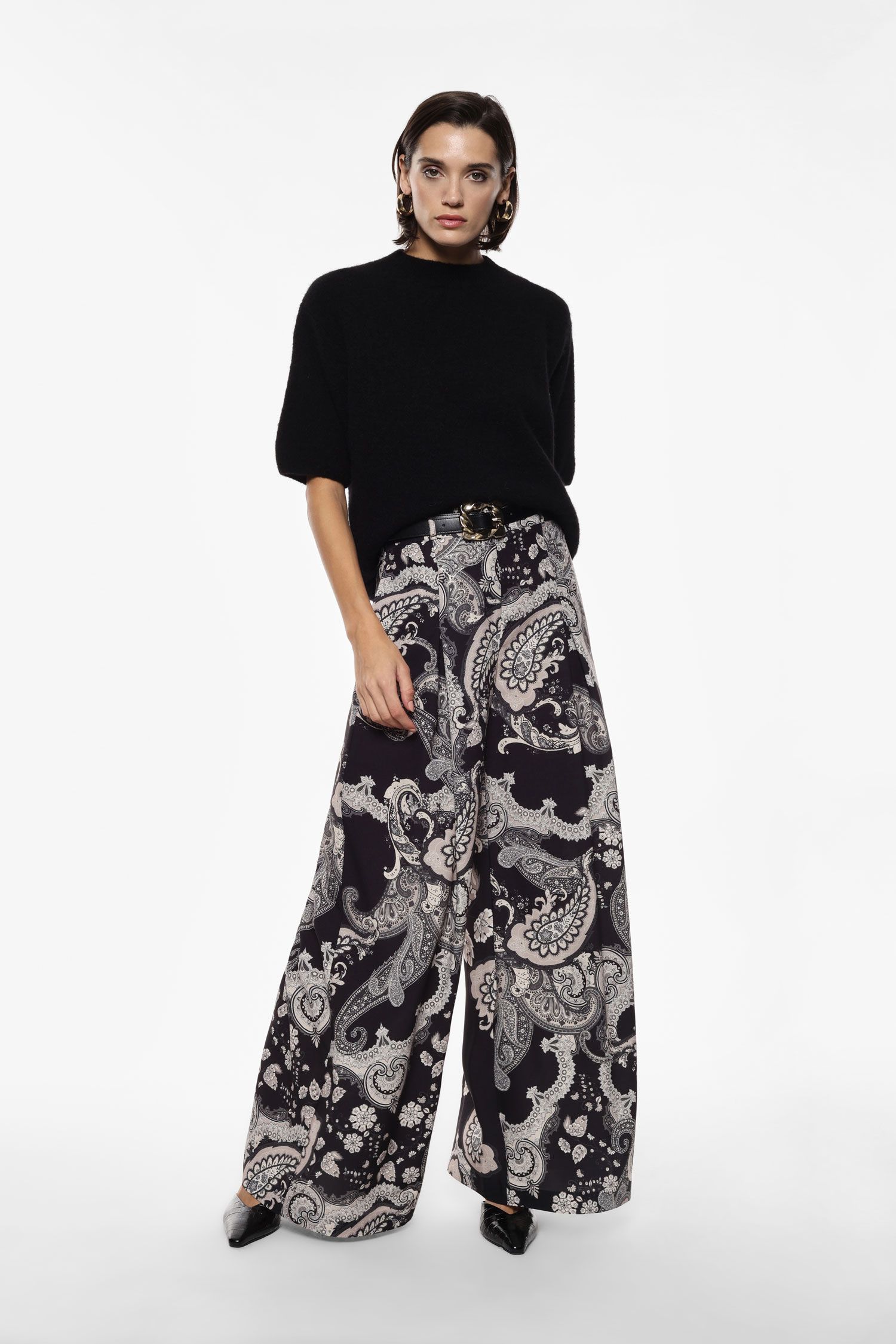 02928_P6H0KNE_IR CALÇA PANTALONA ESTAMPADO COM CINTO IMPERIAL - Image 1