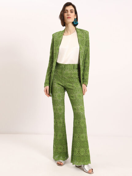 CALÇA EM RENDA VERDE DIXIE