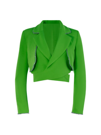 CASACO CROPPED VERDE NEON SAHOCO