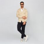 CARDIGAN COM BOTÕES BEGE ZOLF - Image 2