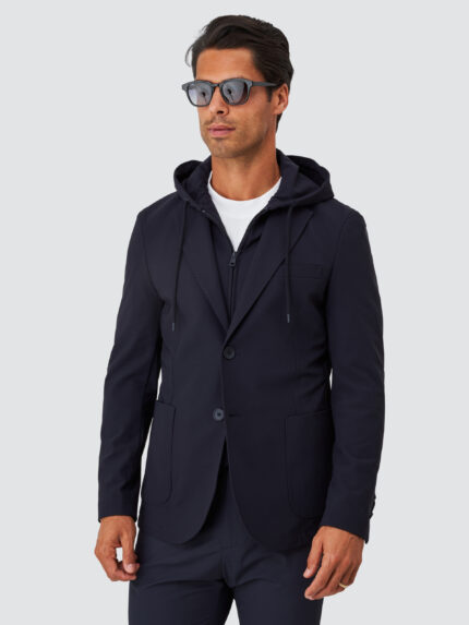 BLAZER TÉCNICO COM CAPUZ AZUL ZOLF