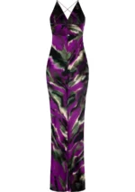 VESTIDO LONGO MULTICOR DECOTE EM V RINASCIMENTO - Image 3