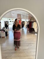 SAIA MIDI EM TULE DÉGRADÉ DIXIE - Image 4