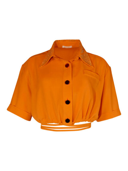CAMISA CROPPED COM LAÇADA SAHOCO