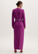 VESTIDO MIDI BERINGELA COM CINTO DE BRILHANTES LANÇA PERFUME - Image 9