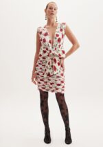 VESTIDO ESTAMPA ROSA COM LAÇO MAXI LANÇA PERFUME - Image 3