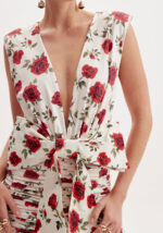 VESTIDO ESTAMPA ROSA COM LAÇO MAXI LANÇA PERFUME - Image 5